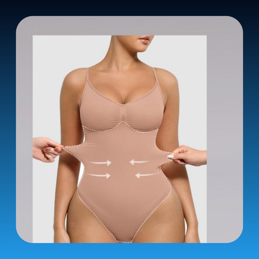 Plus Size Seamless Bust-Cover Jumpsuit Bodysuit