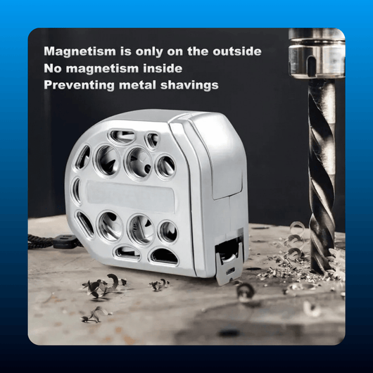 Retractable Tape Measure with Dark Mode
