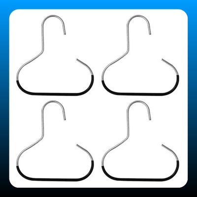 4 pcs Steel Wardrobe Hat Hanger