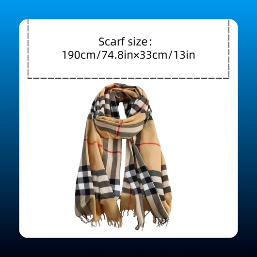 Oversized Plaid Blanket Scarf
