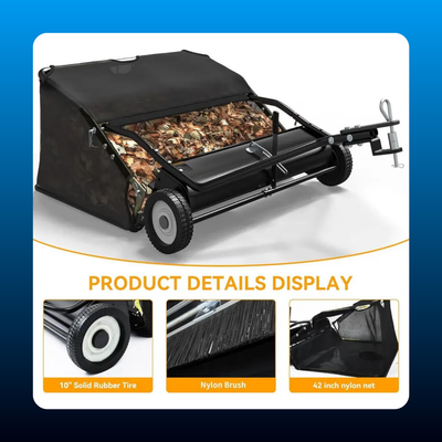 Tow Behind Lawn Sweeper and Leaf Collector