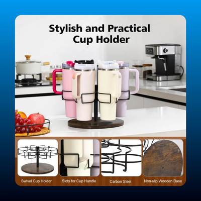 360-Degree Rotating Tumbler Organizer