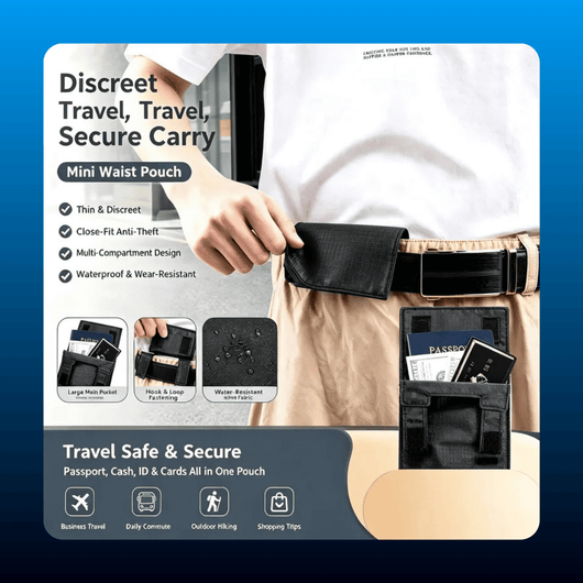 3-in-1 Hidden Pocket Travel Wallet