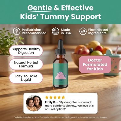 Natural Digestive Support Liquid Cleanse Drops for Kids