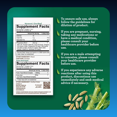Fulvic Acid Blend with Natural Blend of Wormwood