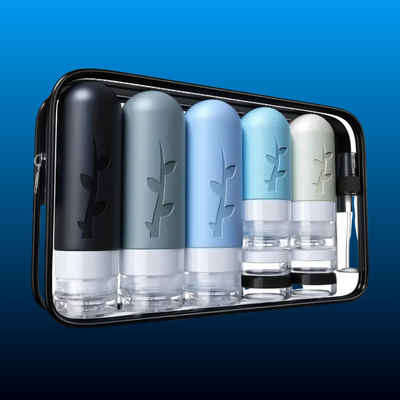 Leak-Proof Silicone Travel Toiletry Bottles (19 PCS)
