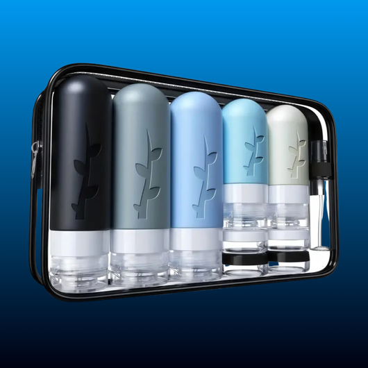 Leak-Proof Silicone Travel Toiletry Bottles (19 PCS)