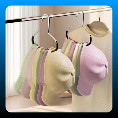 4 pcs Steel Wardrobe Hat Hanger