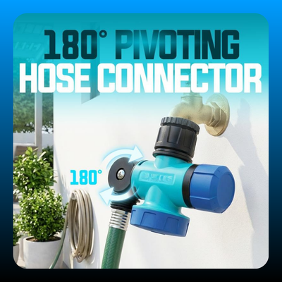 Multi-Function Outdoor Faucet and Garden Hose Tap Connector