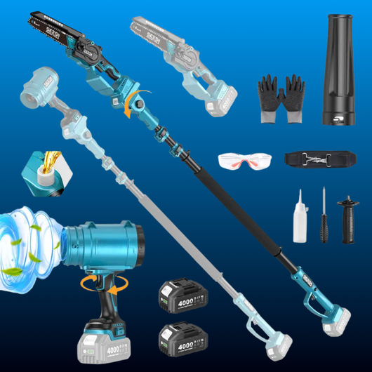 Cordless Pole Saw and Blower Combo Kit