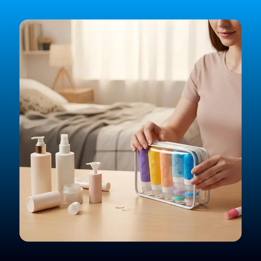 Leak-Proof Silicone Travel Toiletry Bottles (19 PCS)