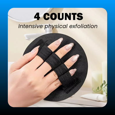 Soft Rubber Shower Scrubber (4 Pack)