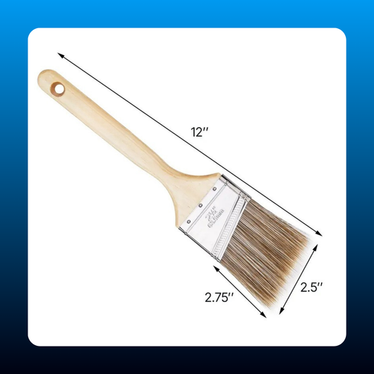 12-Piece Angle Paint Brush Set