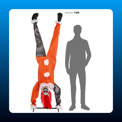 Animated Handstanding Clown Prop