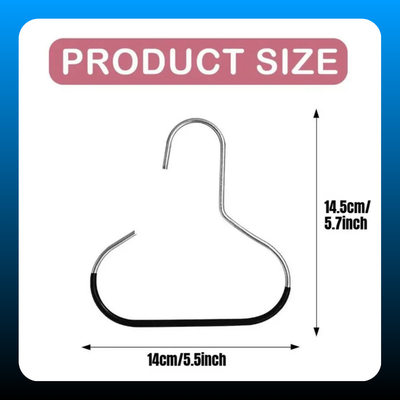 4 pcs Steel Wardrobe Hat Hanger
