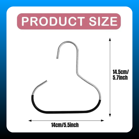 4 pcs Steel Wardrobe Hat Hanger