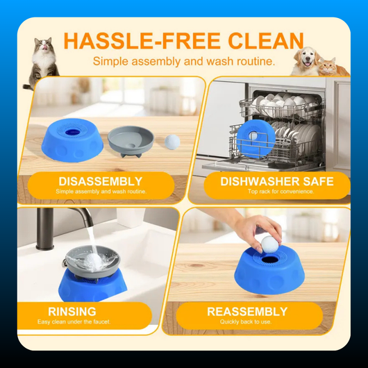 3-in-1 Suction Slow Feeder Dog Bowl