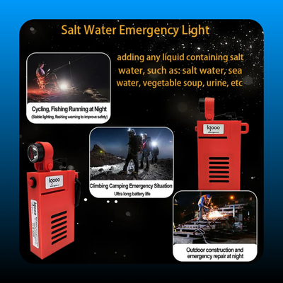 Battery-Free Water-Activated Saltwater Lamp