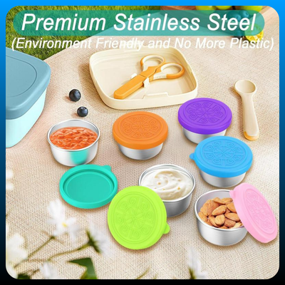 Salad Dressing To Go Containers (6 Pack)