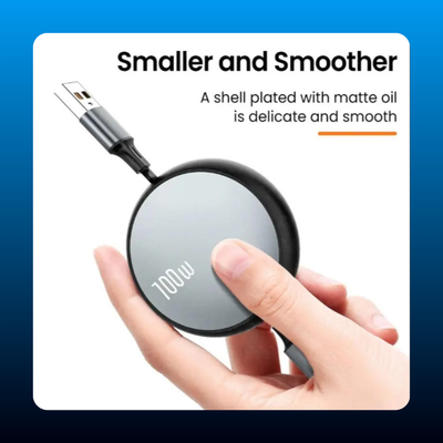 3 In 1 Retractable 6A 100W Super Fast Charging USB Cable