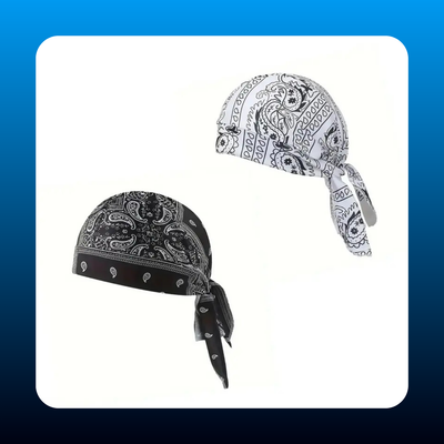 5-Pack Paisley Print Bandana Set