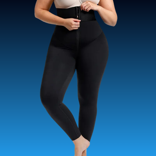 Plus Size Elastic Waistband Shaping Leggings
