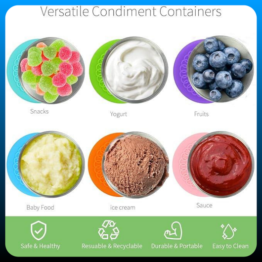 Salad Dressing To Go Containers (6 Pack)