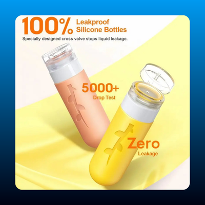 Leak-Proof Silicone Travel Toiletry Bottles (19 PCS)