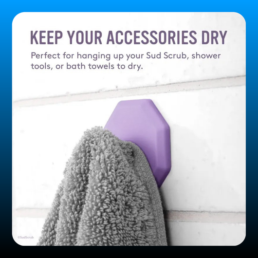 Self Adhesive Antimicrobial Shower Hook