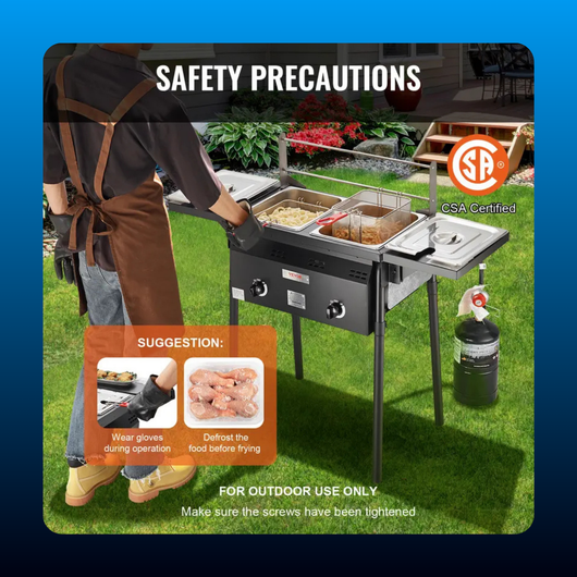 Dual Basket Propane Outdoor Fryer