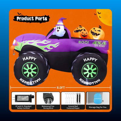 Inflatable Halloween Monster Truck