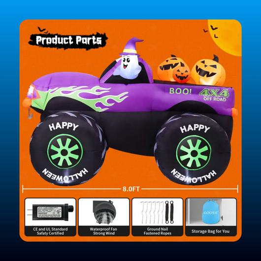 Inflatable Halloween Monster Truck