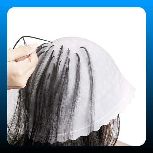 Silicone Hair Dyeing Cap with Gloves & Clips
