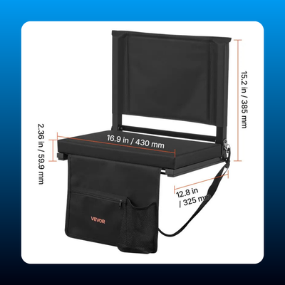 Folding Stadium Seat with Back Support