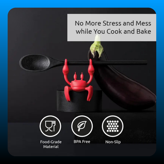 Crab Silicone Utensil Rest