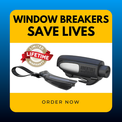 2-in-1 Emergency Window Breaker & Seatbelt Cutter