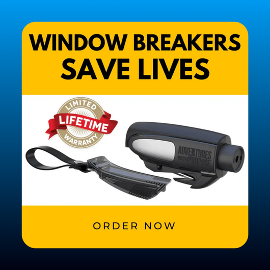 2-in-1 Emergency Window Breaker & Seatbelt Cutter