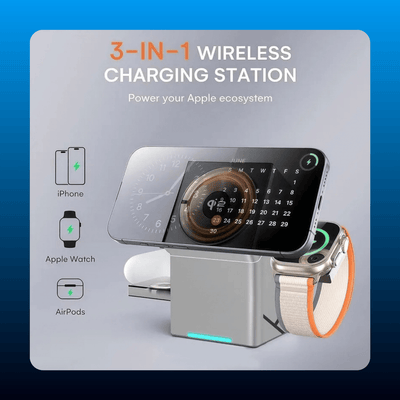 3-in-1 Magnetic Charging Station, 15W