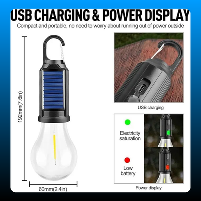 Waterproof Clip Hook Solar Outdoor Lights (2 Pack)