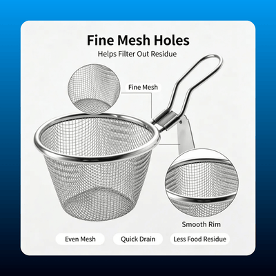 Stainless Steel Fine Mesh Strainer Basket