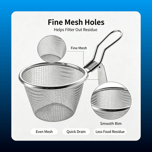 Stainless Steel Fine Mesh Strainer Basket