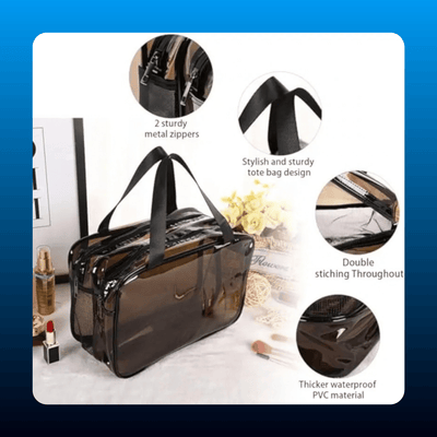 2-in-1 Clear Toiletry Bag