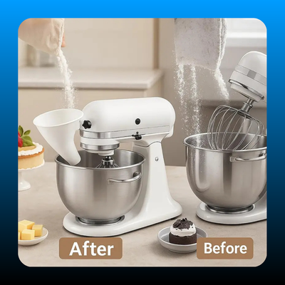 Flour Funnel for Tilt-Head Stand Mixers