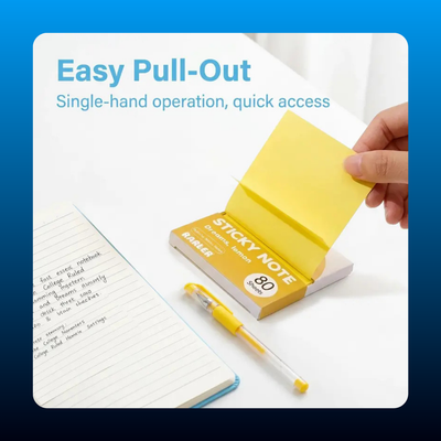 Transparent Pull-Out Glitter Sticky Notes