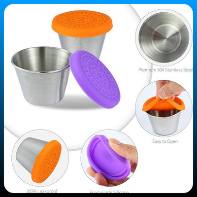 Salad Dressing To Go Containers (6 Pack)