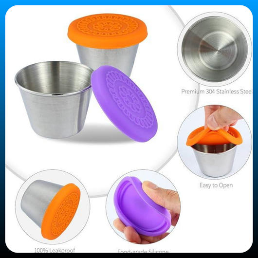 Salad Dressing To Go Containers (6 Pack)