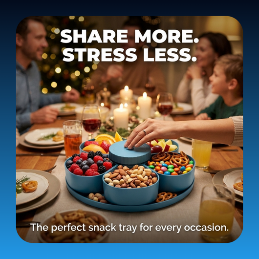 Divided Spin and Snack Serving Tray