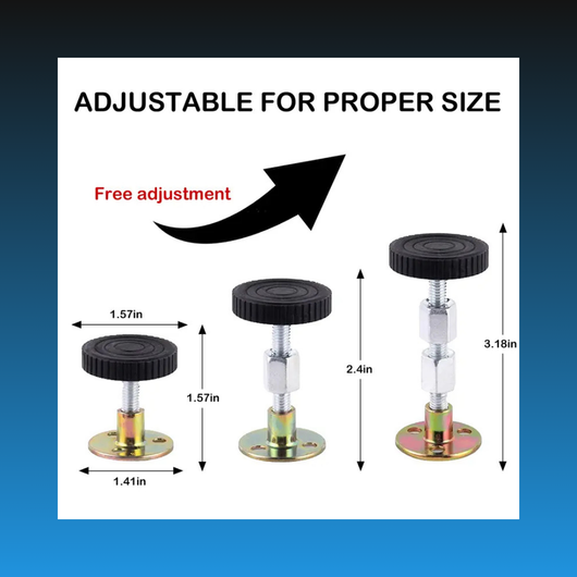 Adjustable Threaded Headboard Stoppers