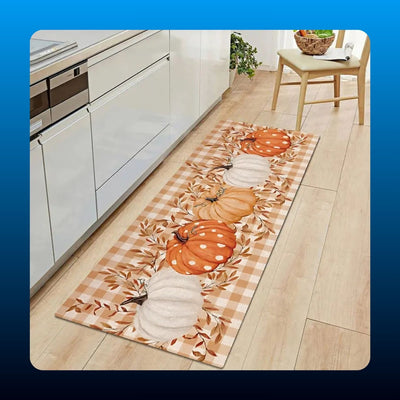 Hello Pumpkin Fall Kitchen Mat Set (2 Piece)
