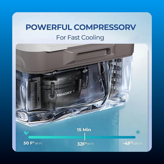 Portable 12V Compressor Fridge Freezer